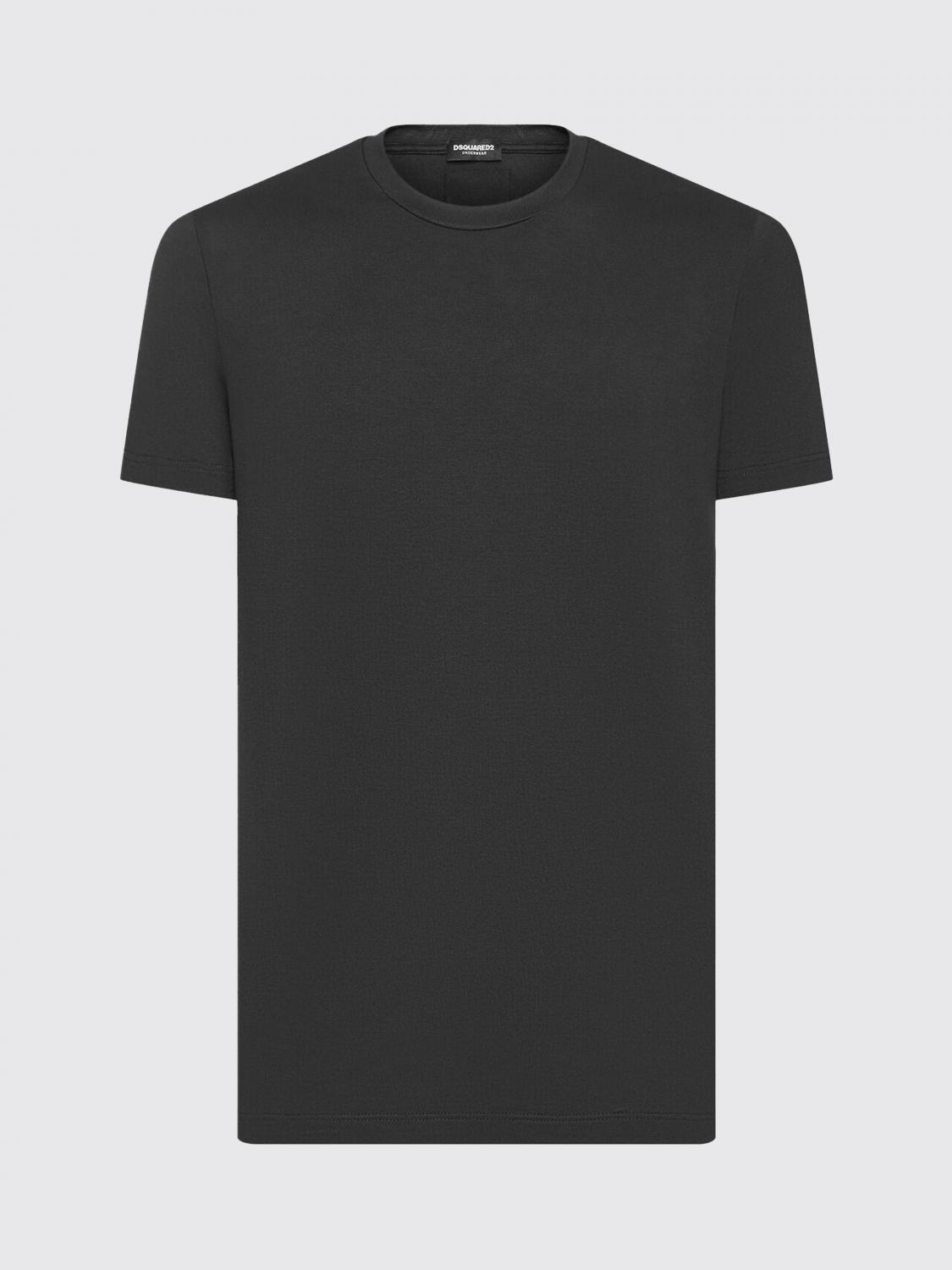 Dsquared2 Dsquared Men Cotton T-shirt In Black