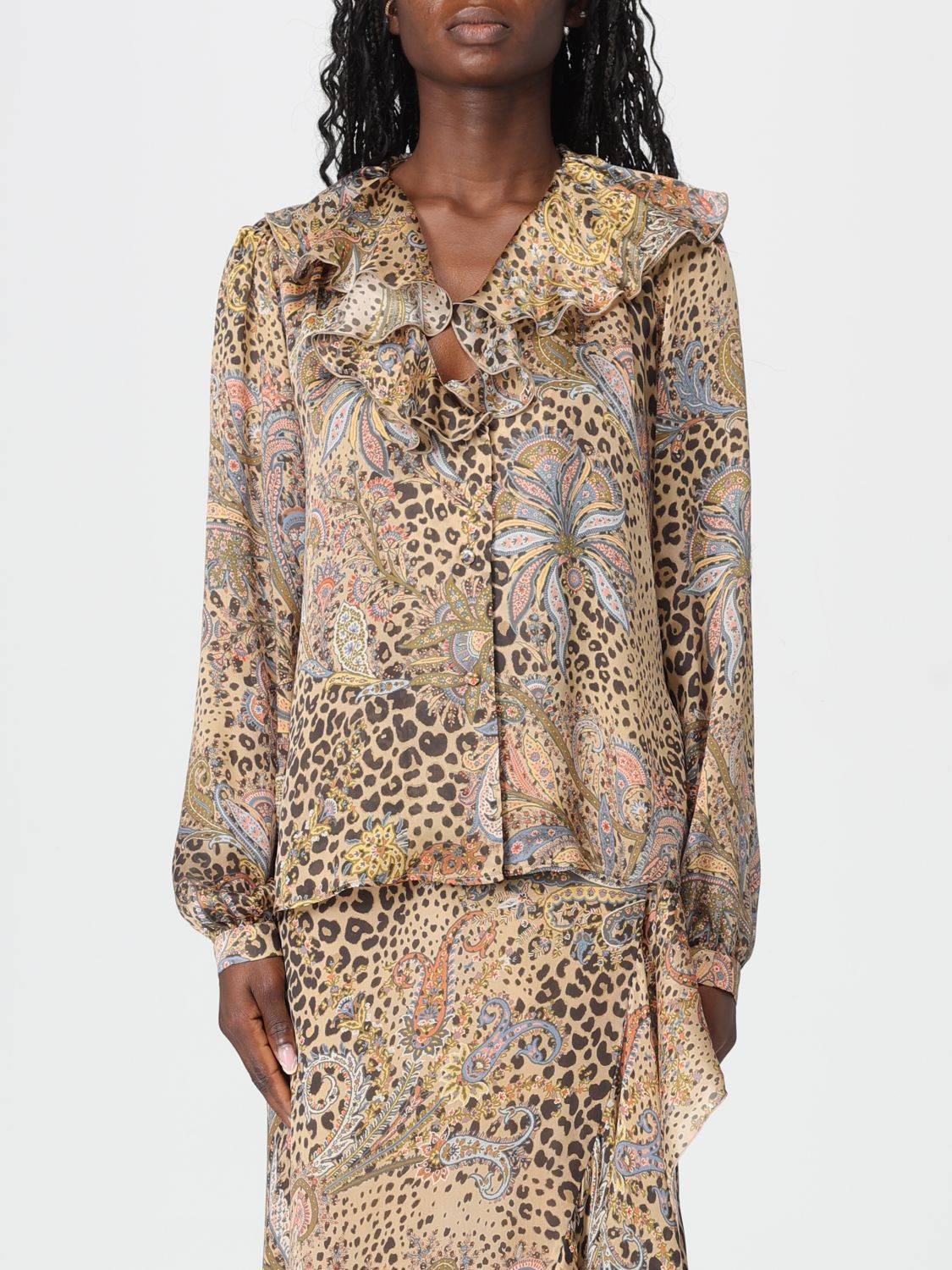 Etro Shirt  Woman Color Beige In Neutral