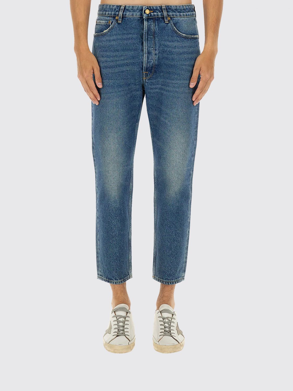 GOLDEN GOOSE Jeans Men color Denim　GOLDEN GOOSE ジーンズ メンズ カラーデニム GOLDEN