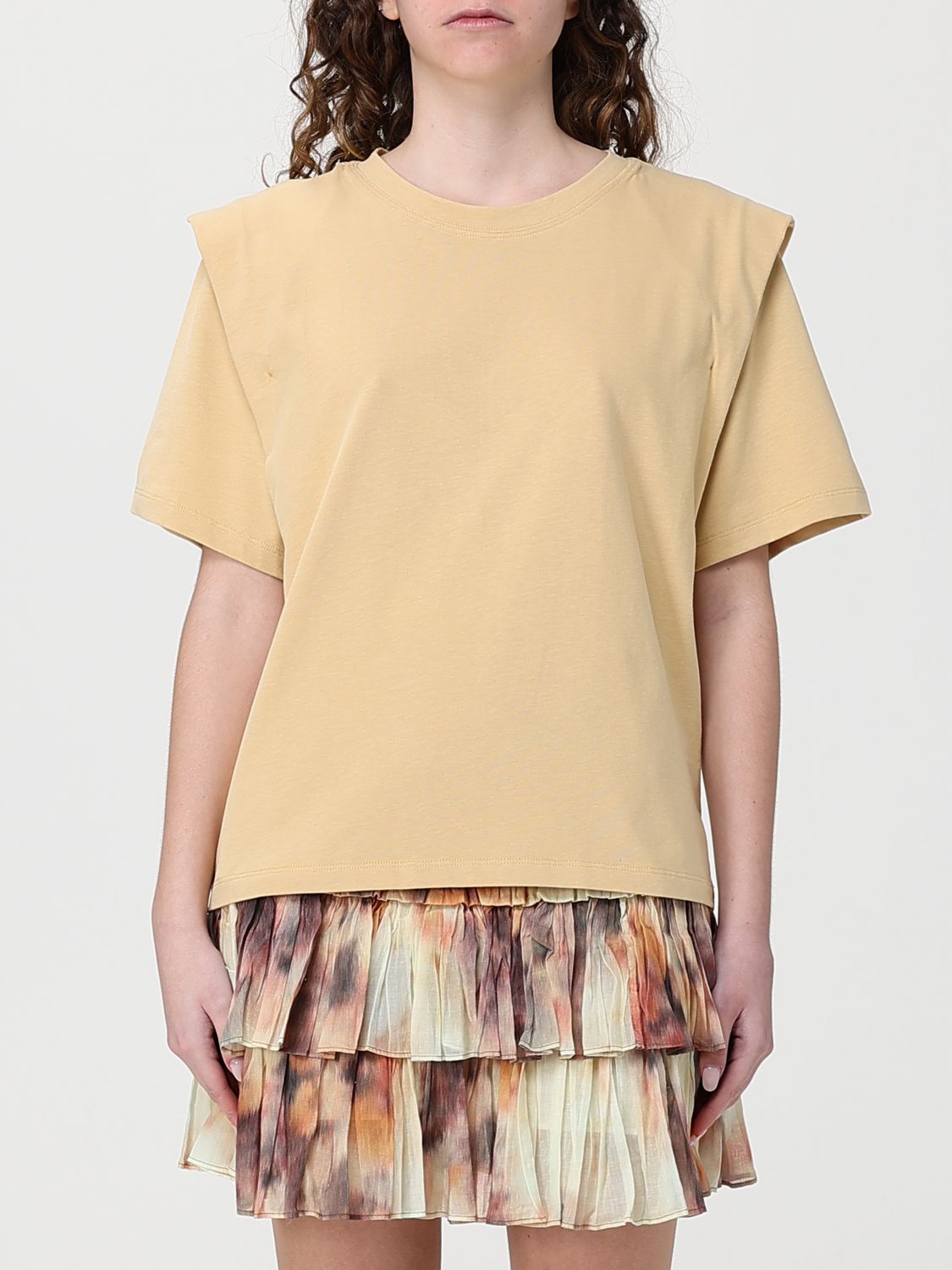 ISABEL MARANT T-Shirt Woman color Yellow　ISABEL MARANT Tシャツ レディース カラー イエロー ISABEL
