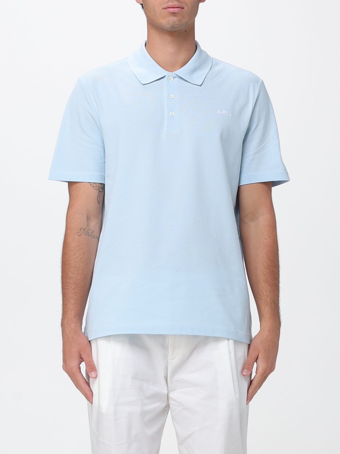A. P.C. Polo in cotone basic con logo