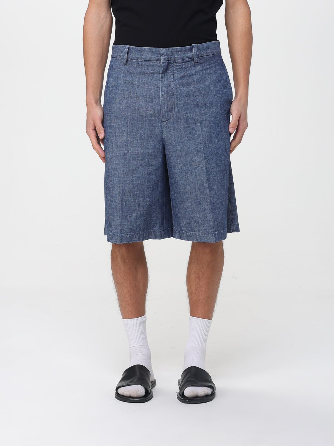 Jil Sander JIL SANDER Shorts Men color Indigo　JIL SANDER ショーツ メンズ カラー インディゴ