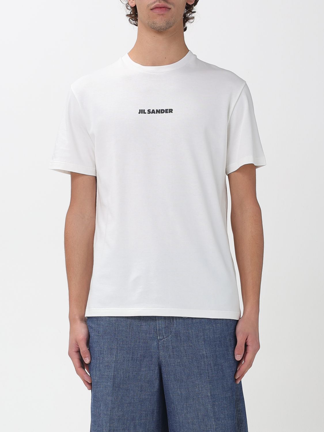 Jil Sander JIL SANDER T-Shirt Men color White　JIL SANDER Tシャツ メンズ カラー ホワイト