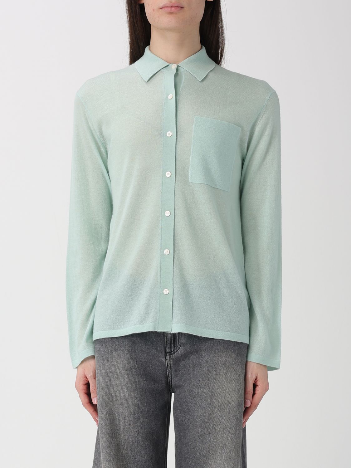GUEST IN RESIDENCE Hemdbluse Damen Farbe Wasser