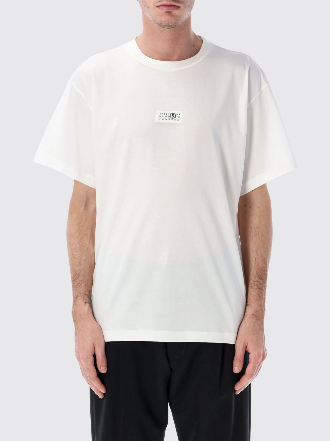 Mm6 Maison Margiela Ανδρών Άσπρο T-Shirt Men Color