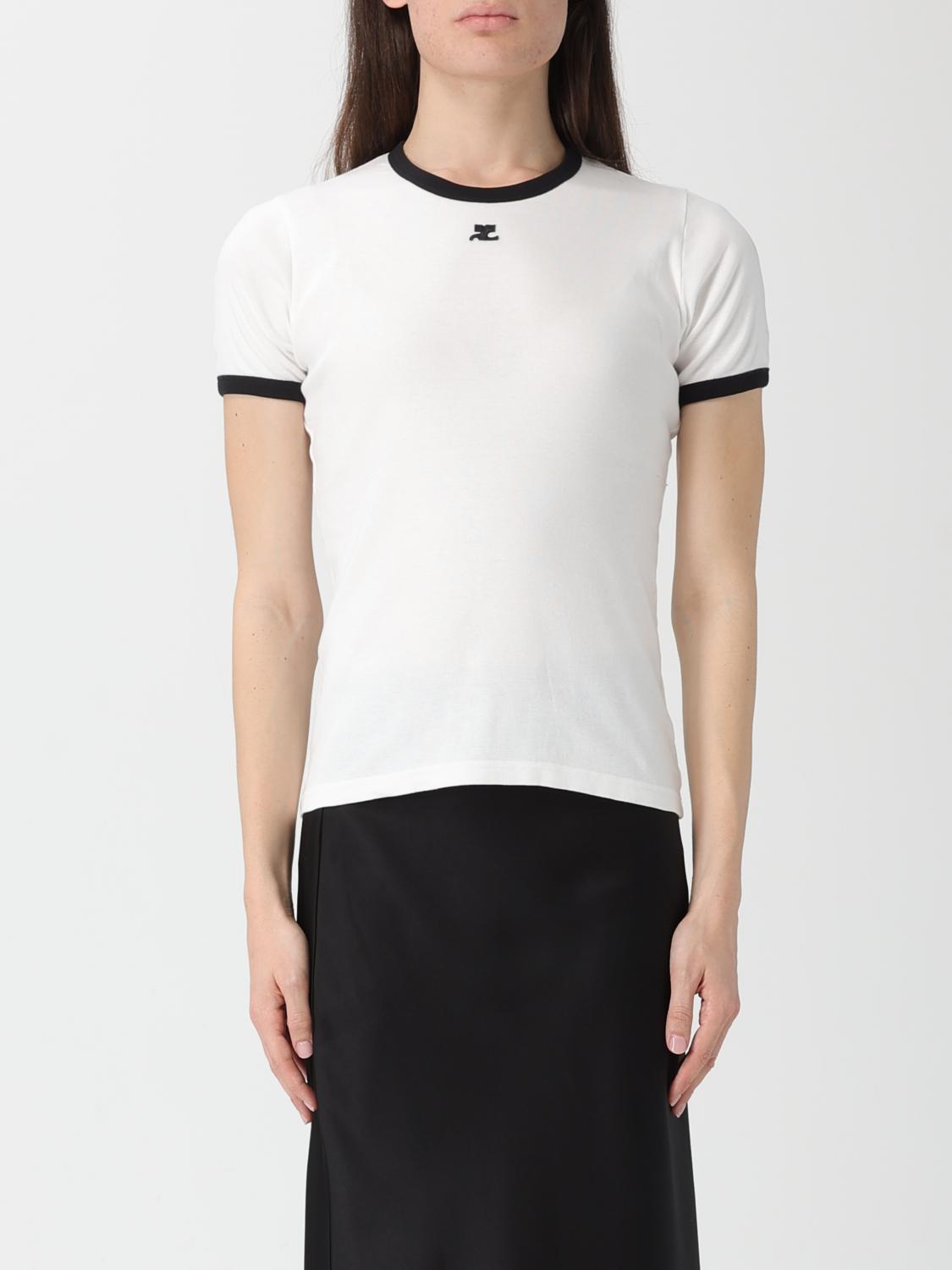 COURRÈGES T-Shirt Damen Farbe Weiß