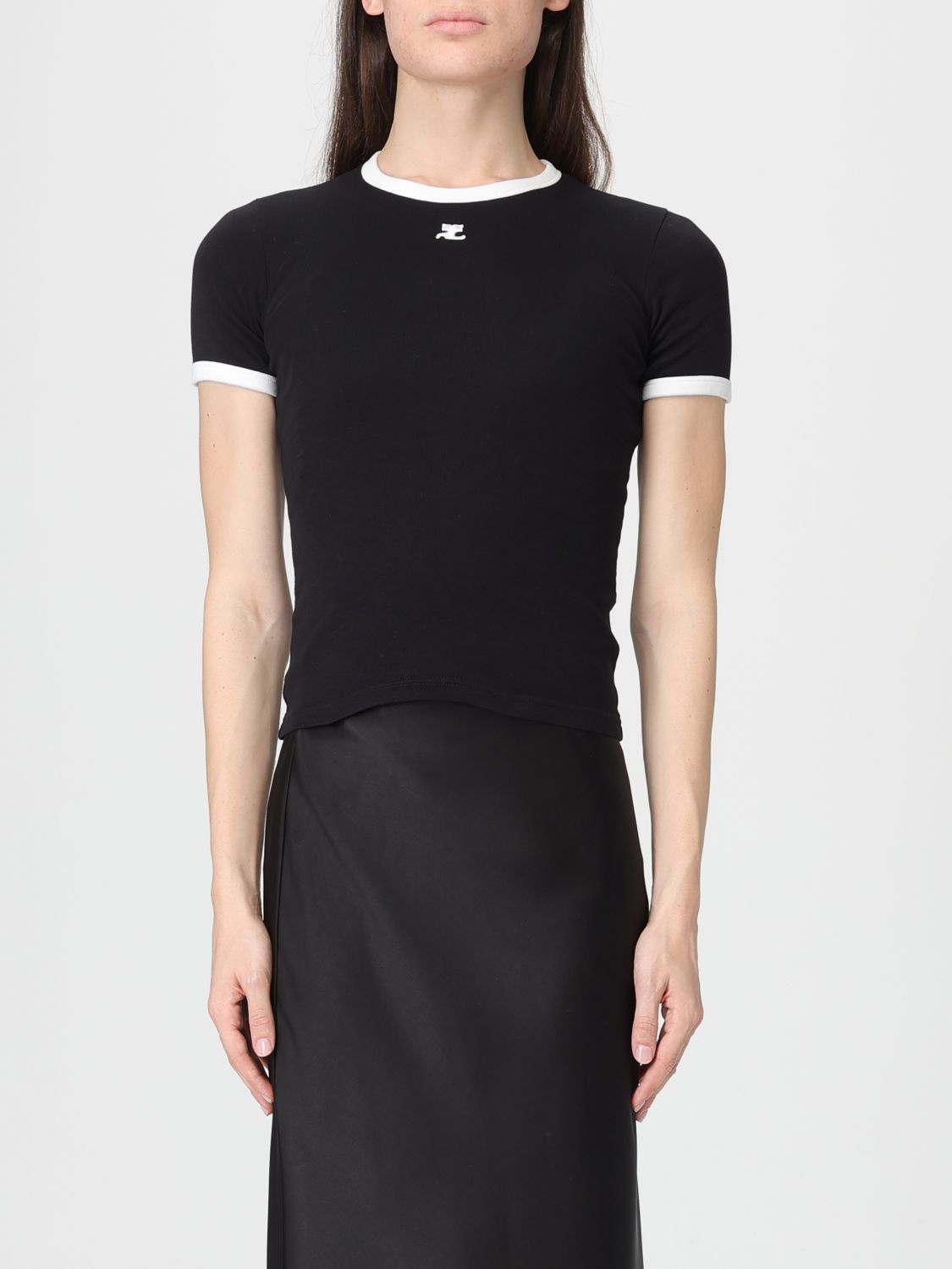 Courrèges T-Shirt Woman color Black