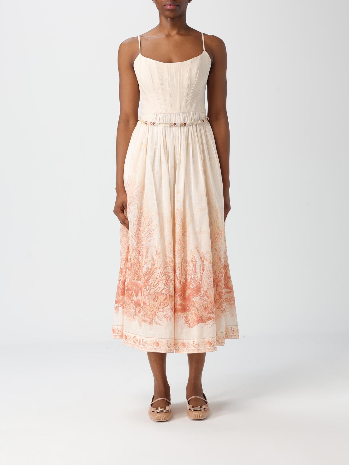 Zimmermann Multicolor Cotton Long Dress In Multi