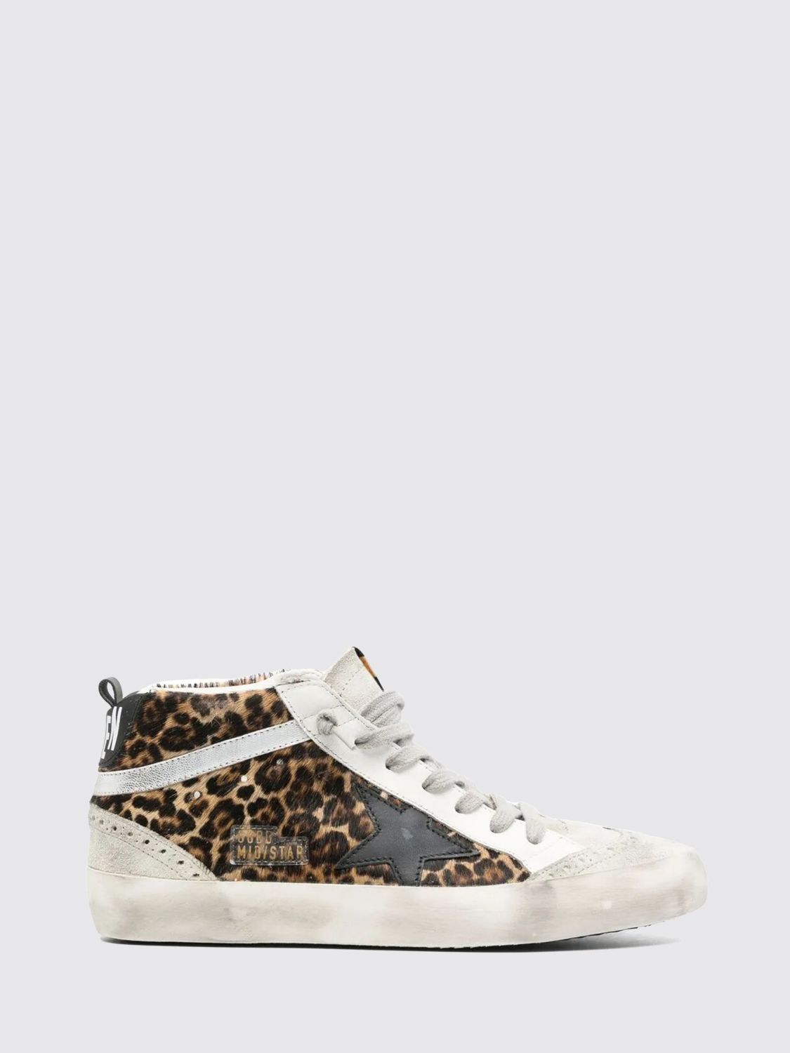 Golden Goose Star Patch High-top Sneakers In Brown