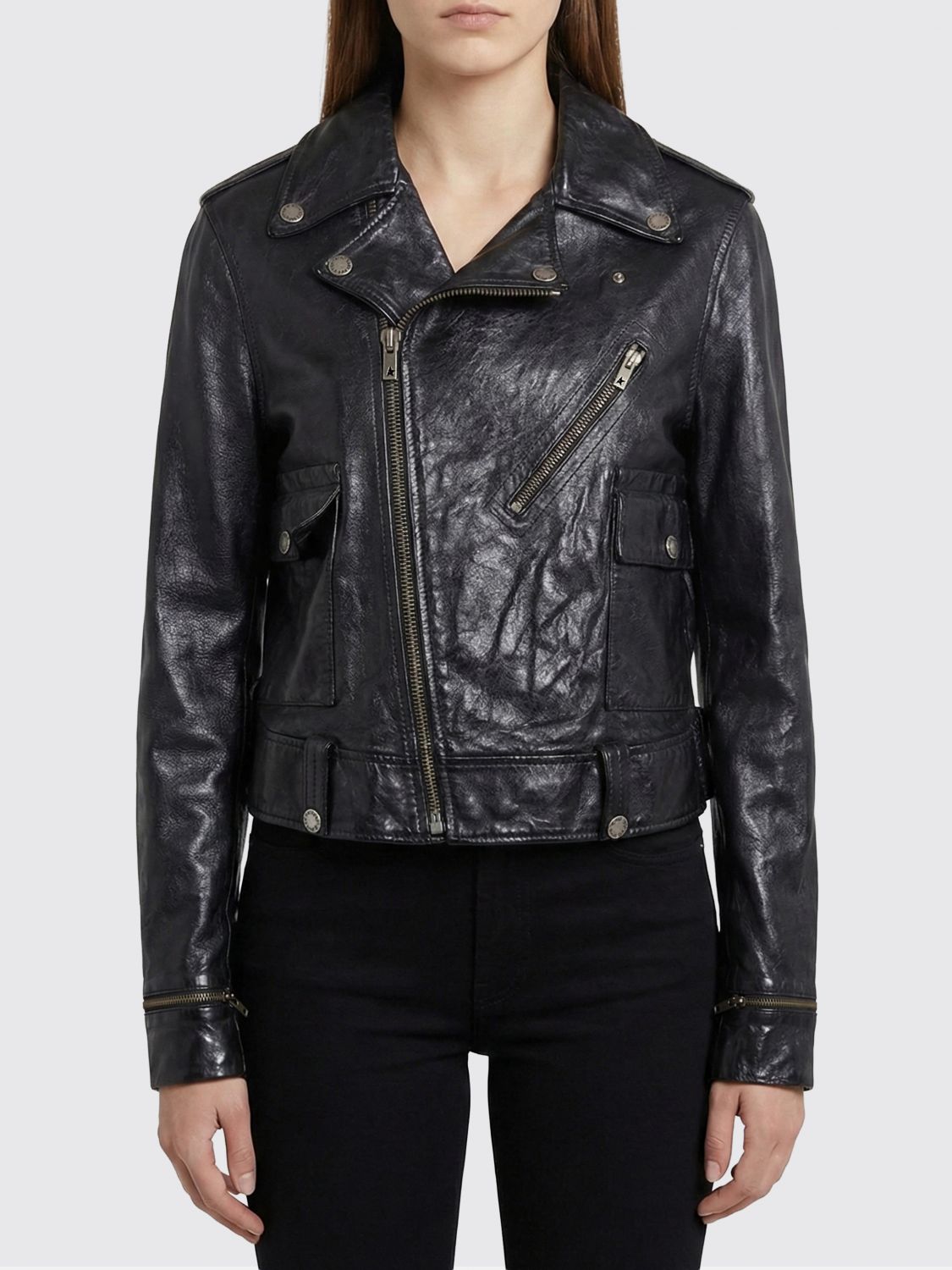 GOLDEN GOOSE Jacke Damen Farbe Schwarz