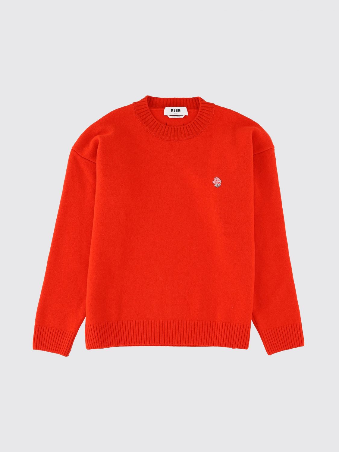 Msgm Wool Sweater In Red