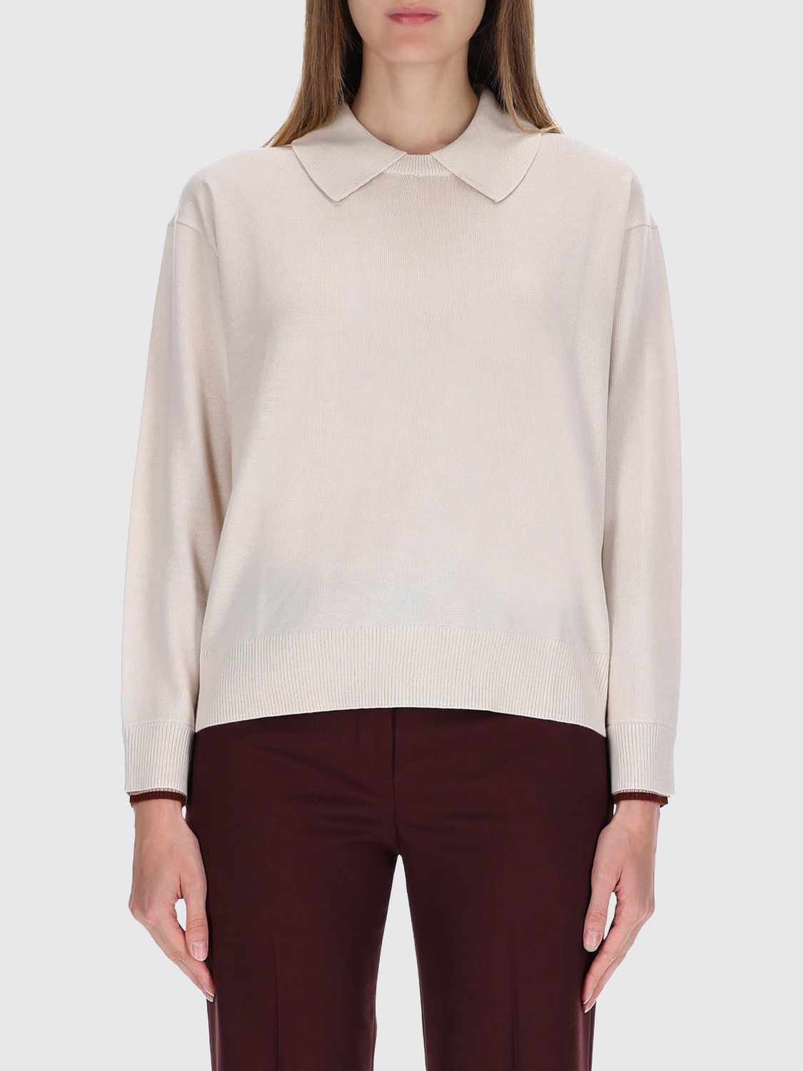 Paul Smith Sweater Woman Color Beige In Gray