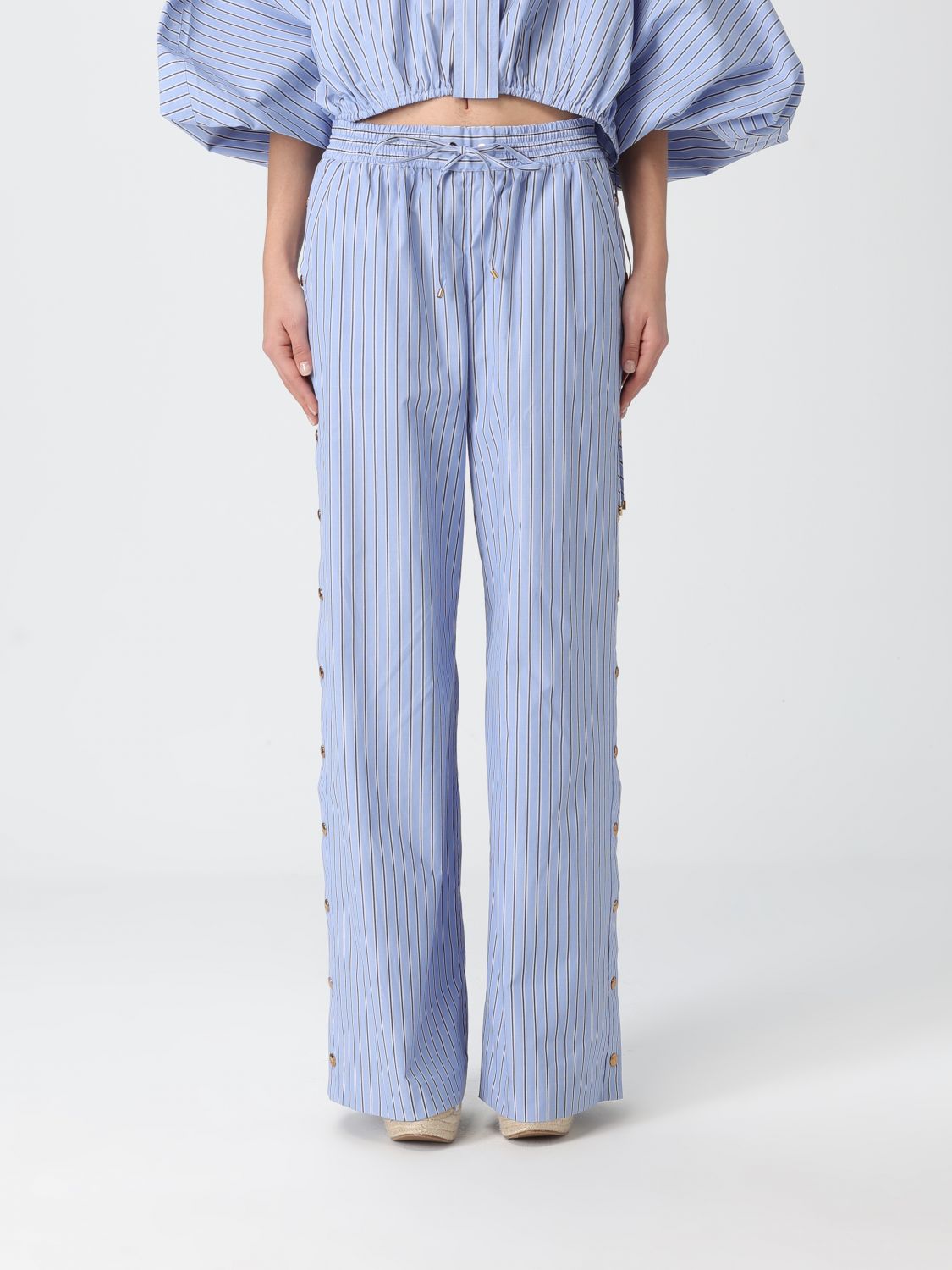 Pants ZIMMERMANN Woman color Gnawed Blue