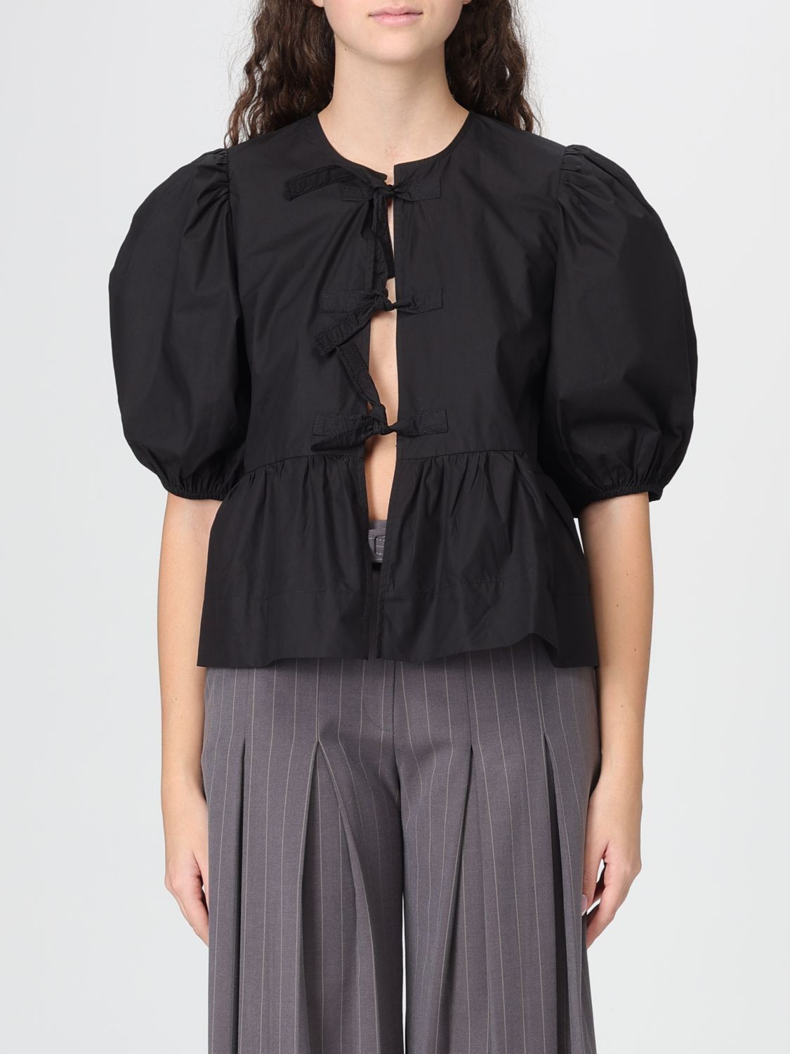 GANNI Top Damen Farbe Schwarz