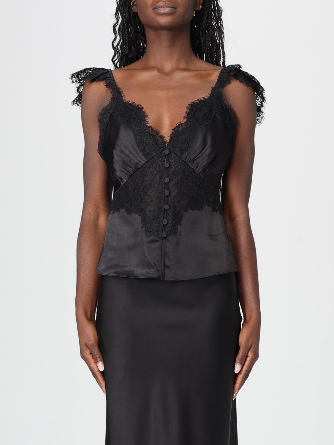 Top SELF-PORTRAIT Donna colore Nero