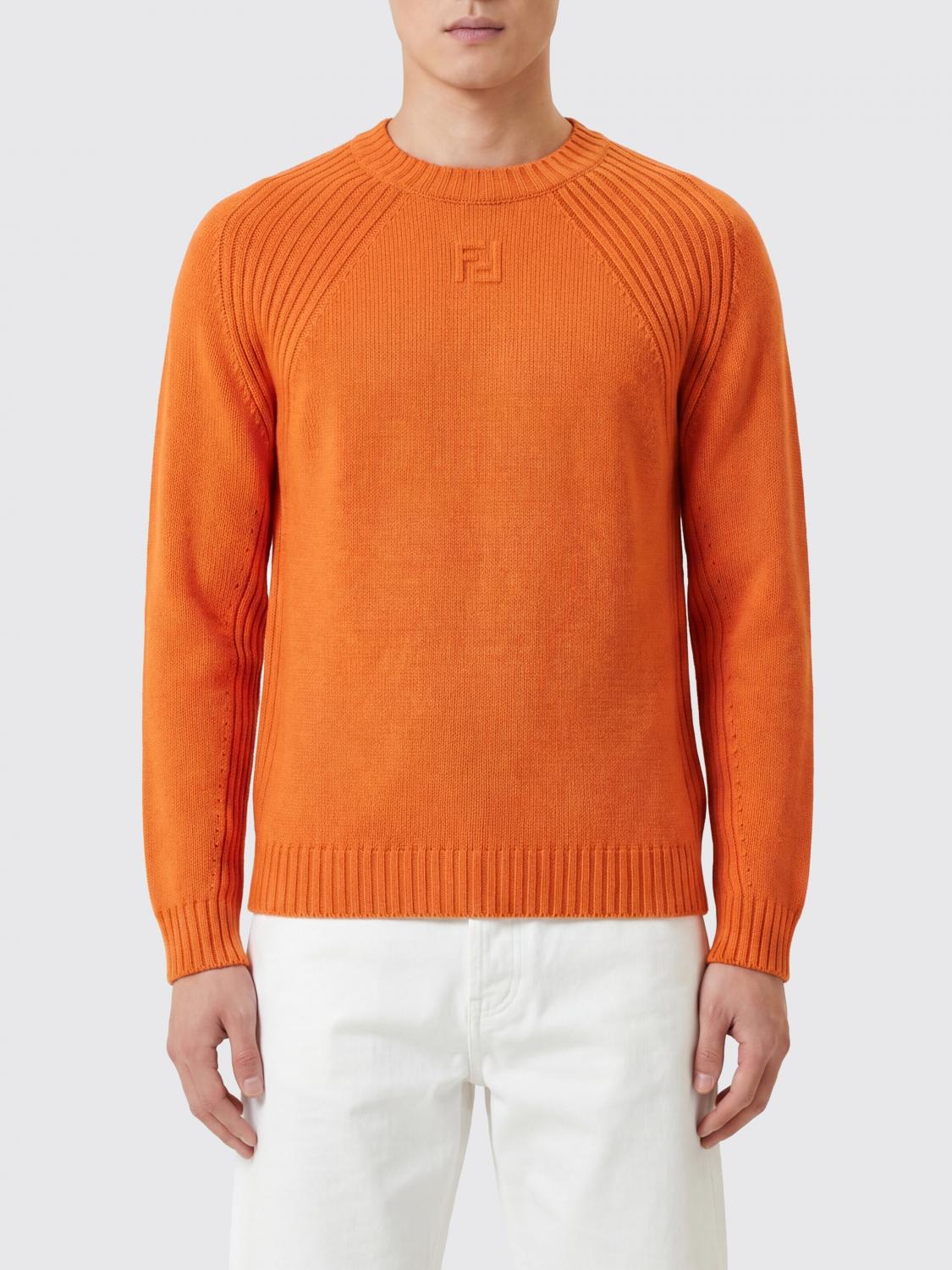 FENDI Felpa Uomo colore Mandarino