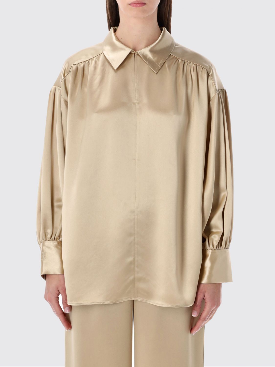 By Malene Birger T-shirt  Woman Color Gold In Nude