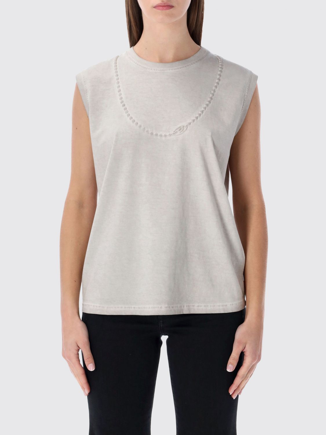 DIESEL T-Shirt Damen Farbe Grau