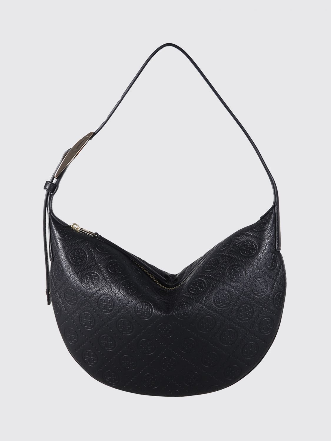 Tory Burch Small Balloon Bag Monogram Design In Black