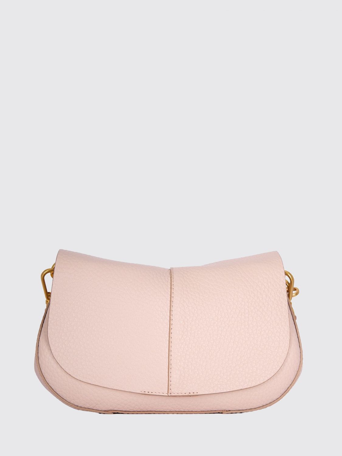 Gianni Chiarini Helena Round Bs Grained Leather Bag In Pink