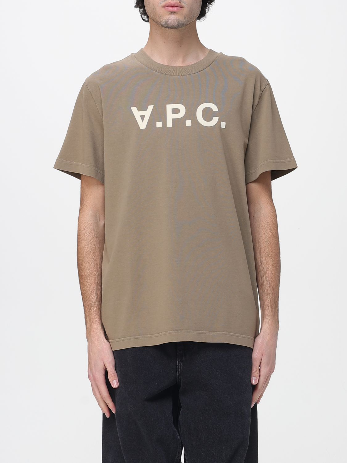 T-Shirt A. P.C. Men color Kaki
