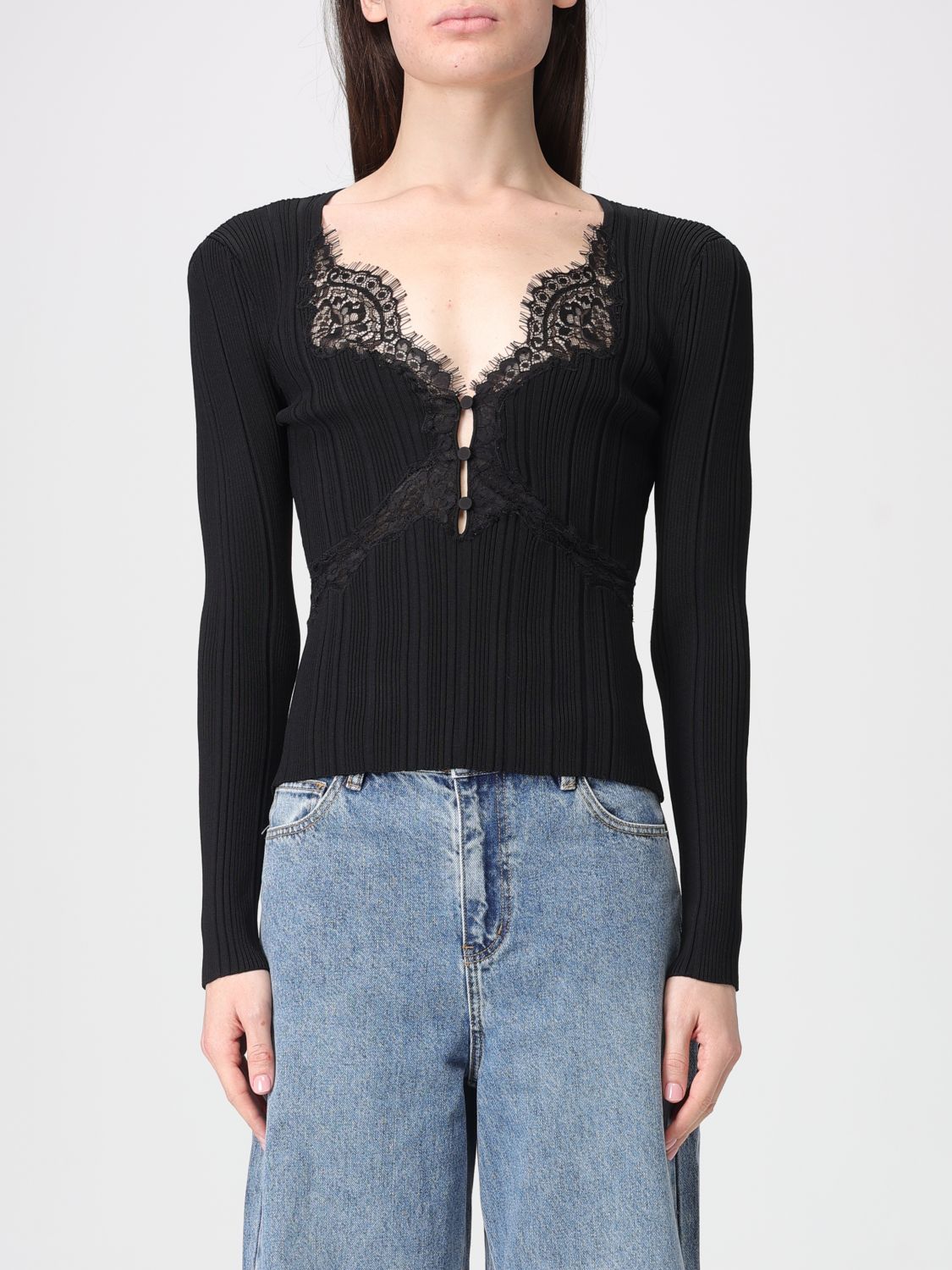 SELF-PORTRAIT Top Damen Farbe Schwarz