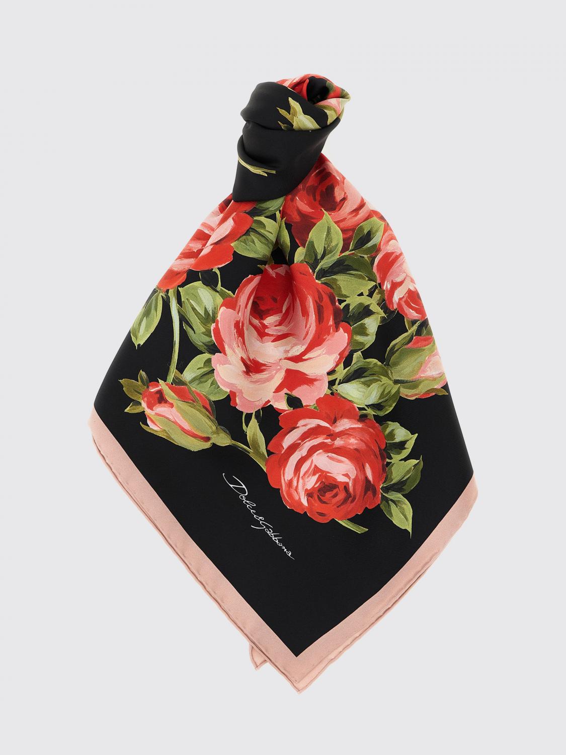 DOLCE & GABBANA Seidentuch Damen Farbe Schwarz