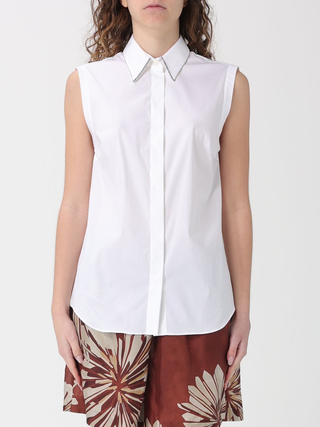 BRUNELLO CUCINELLI Hemdbluse Damen Farbe Weiß