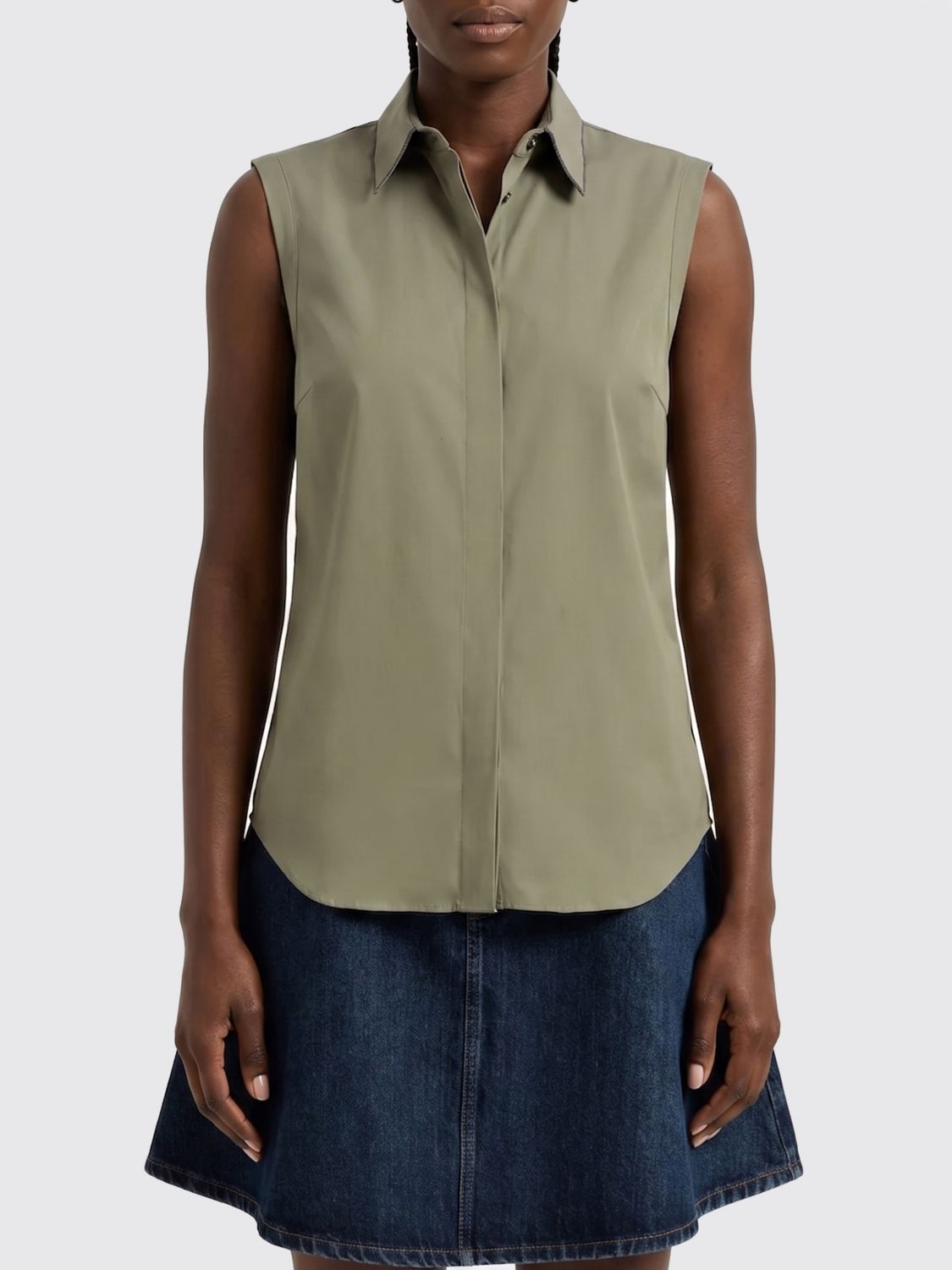 BRUNELLO CUCINELLI Hemdbluse Damen Farbe Grün