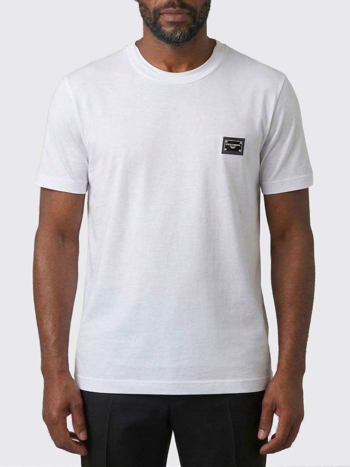 Dolce & Gabbana Ανδρών Άσπρο T-Shirt Men Color