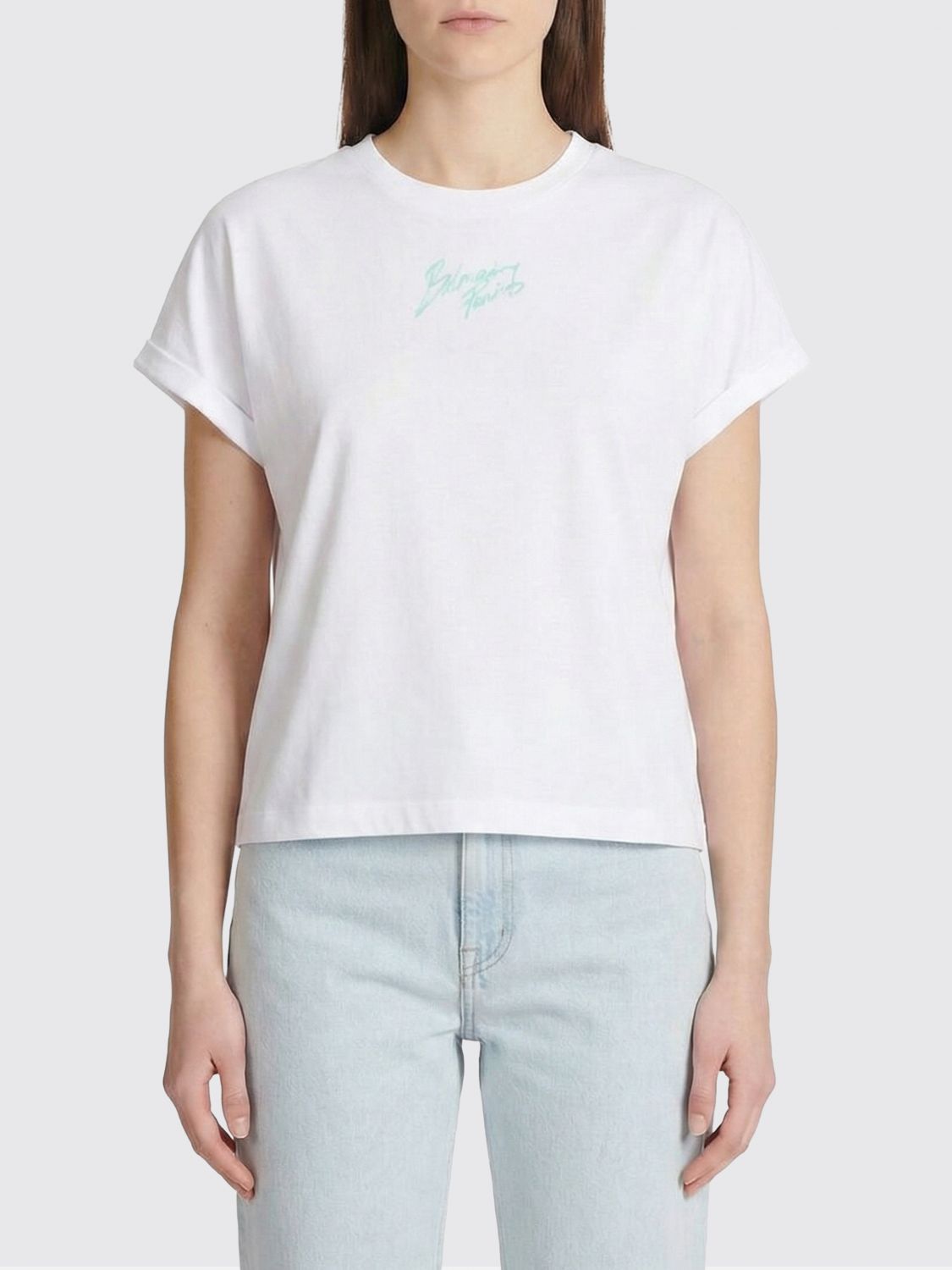 Balmain T-Shirt Woman color White