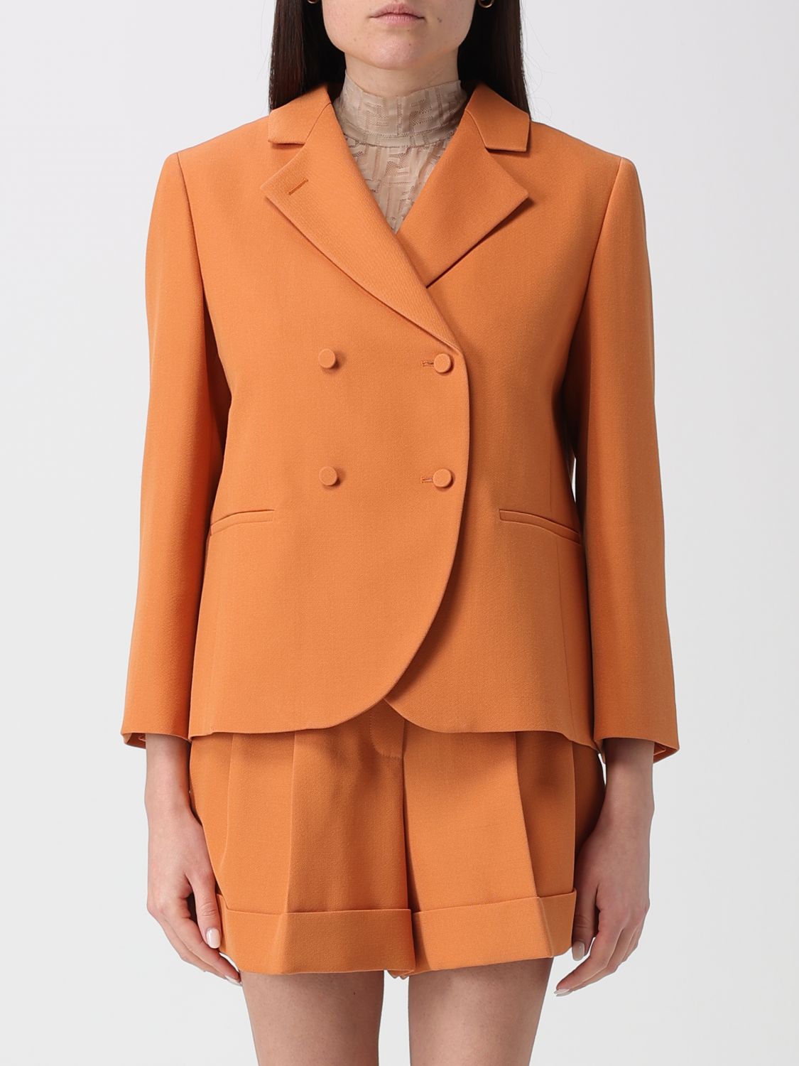 FENDI Blazer doppiopetto in misto lana