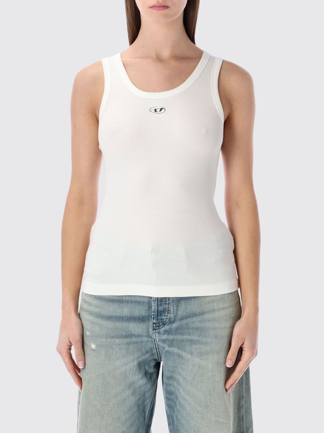 Diesel Damen Weiß T-Shirt Woman Color