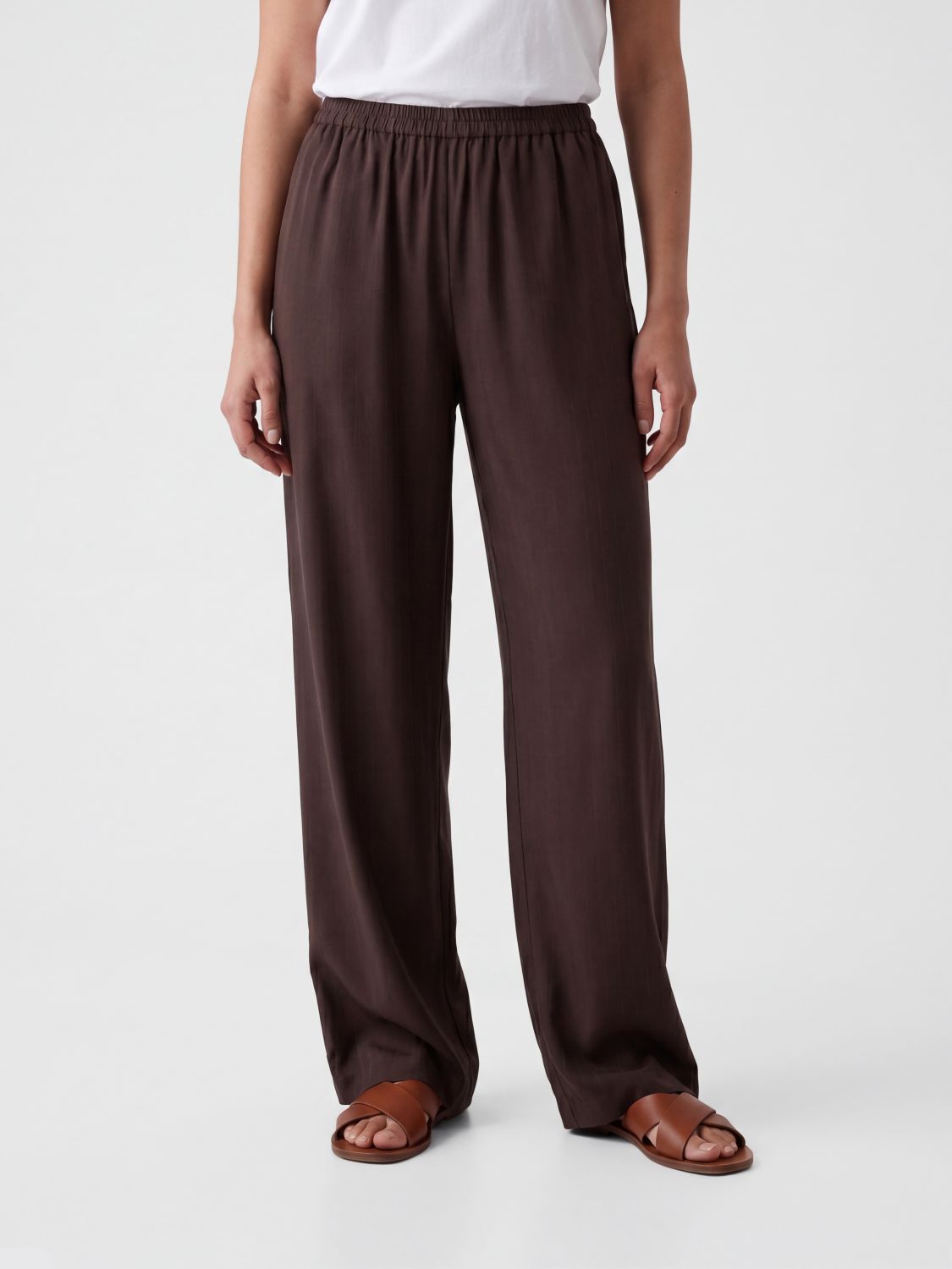 LOULOU DE SAISON Pants Woman color Brown