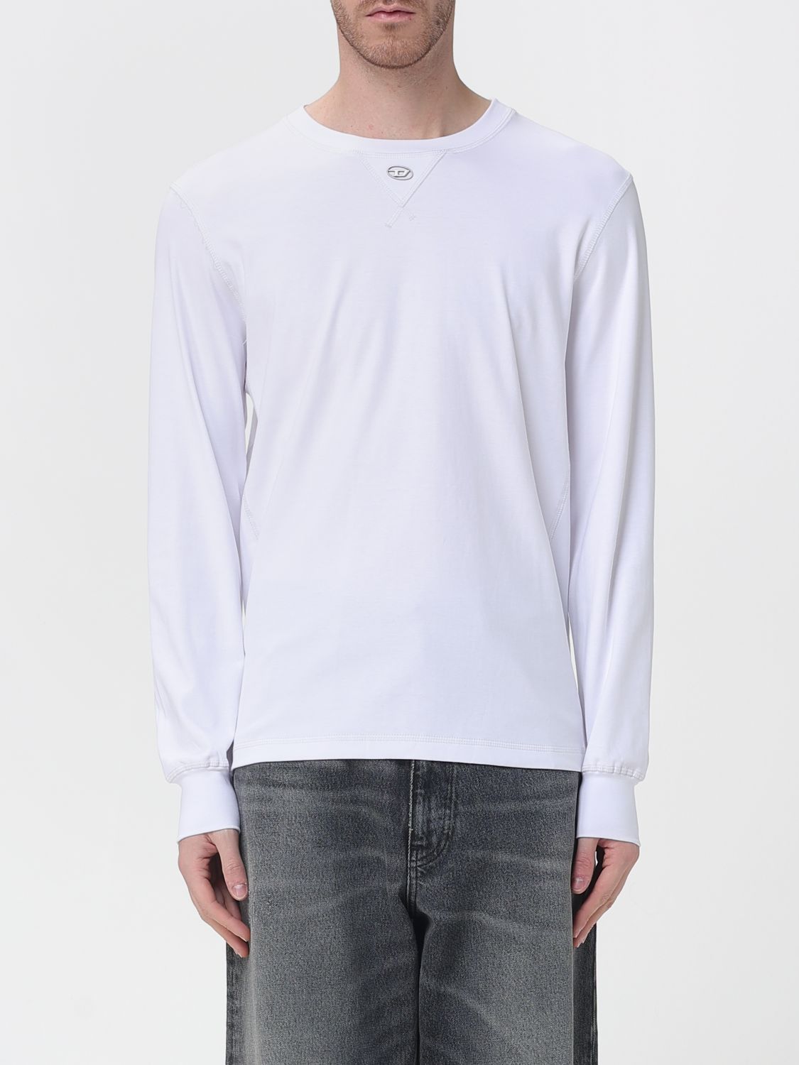 Diesel Herren Weiß T-Shirt Men Color
