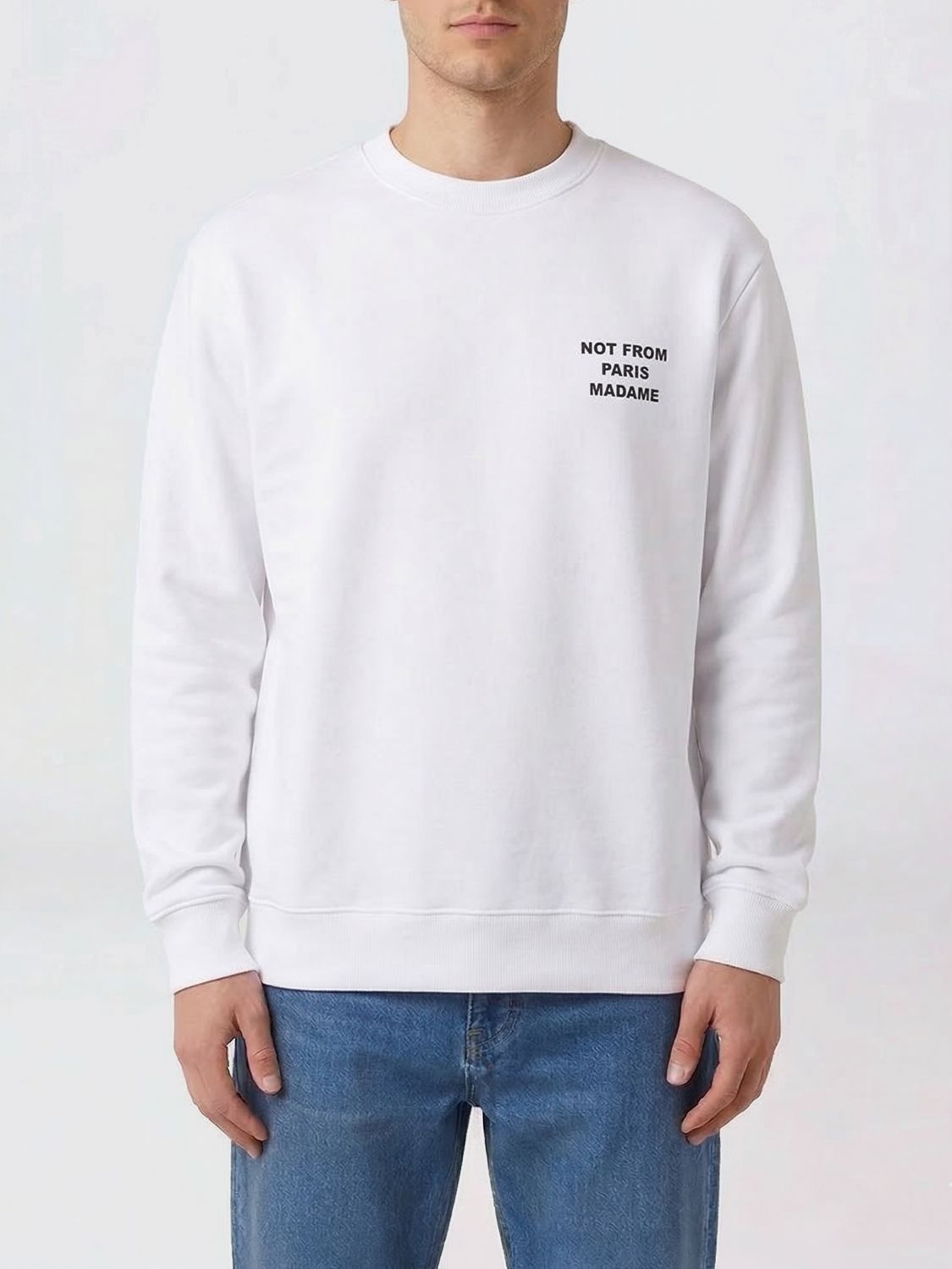 DRÔLE DE MONSIEUR Sweatshirt Herren Farbe Weiß