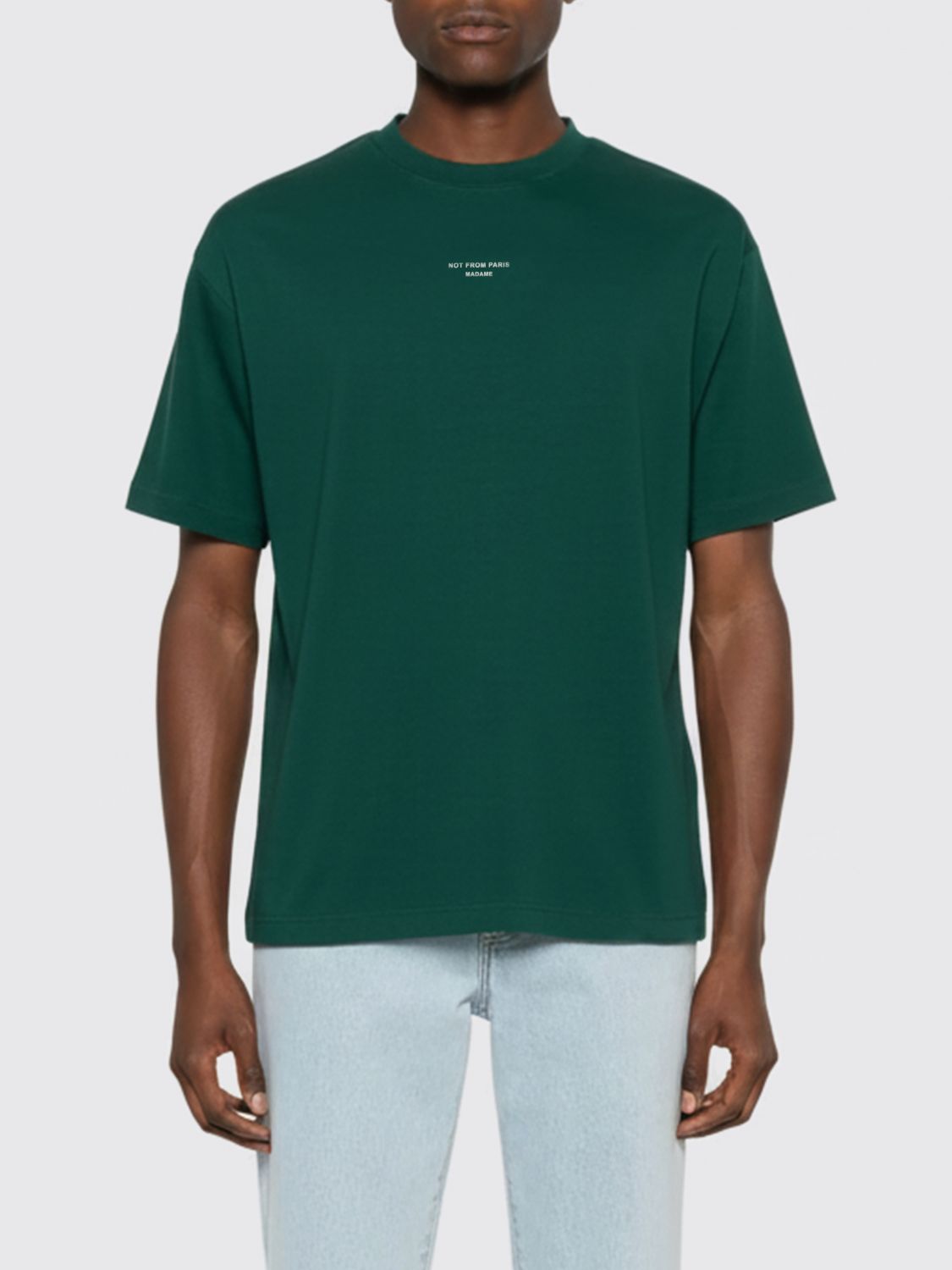 T-shirt in cotone con logo Drôle De Monsieur