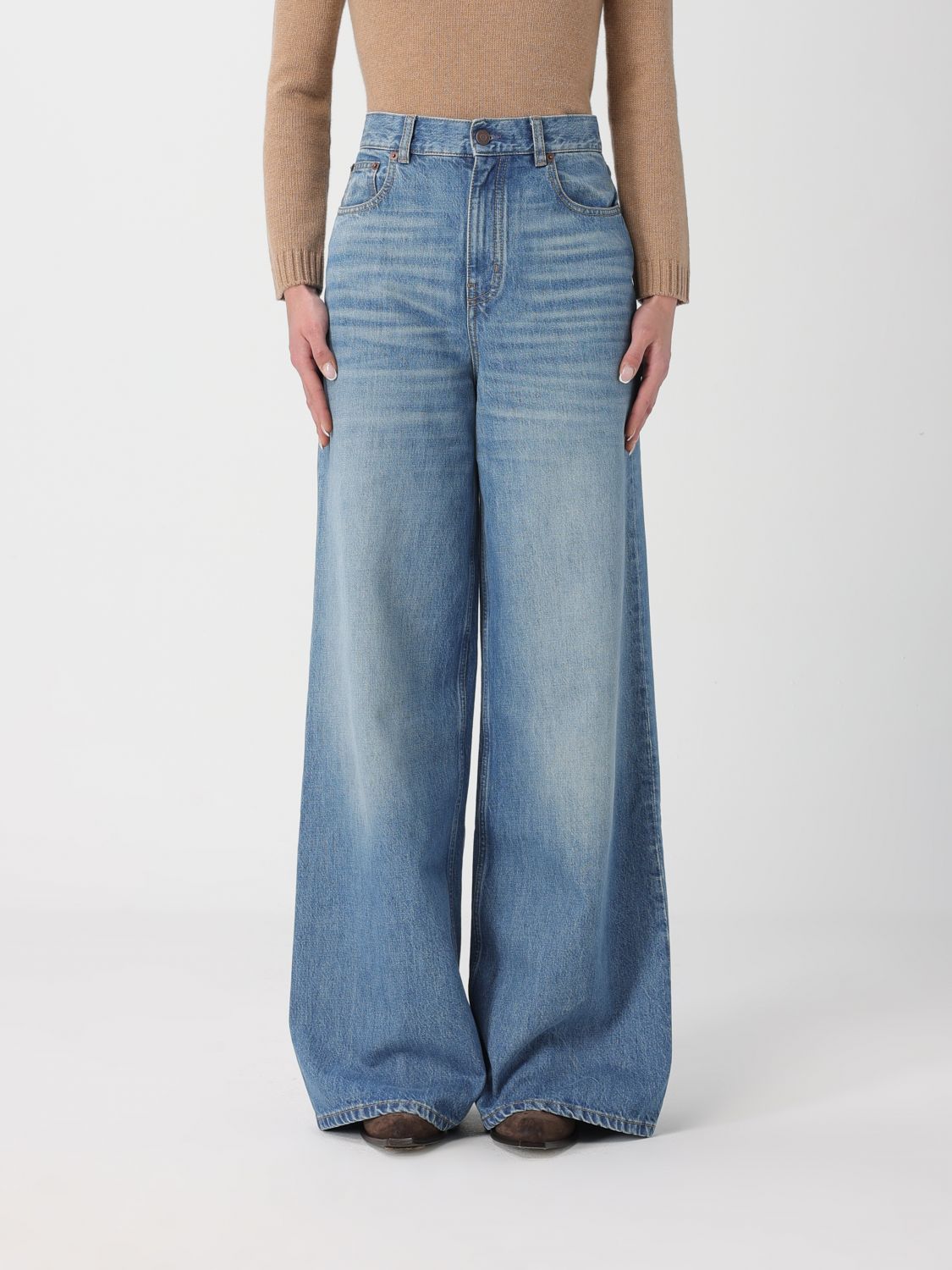 Jeans CHLOÉ Woman color Gnawed Blue