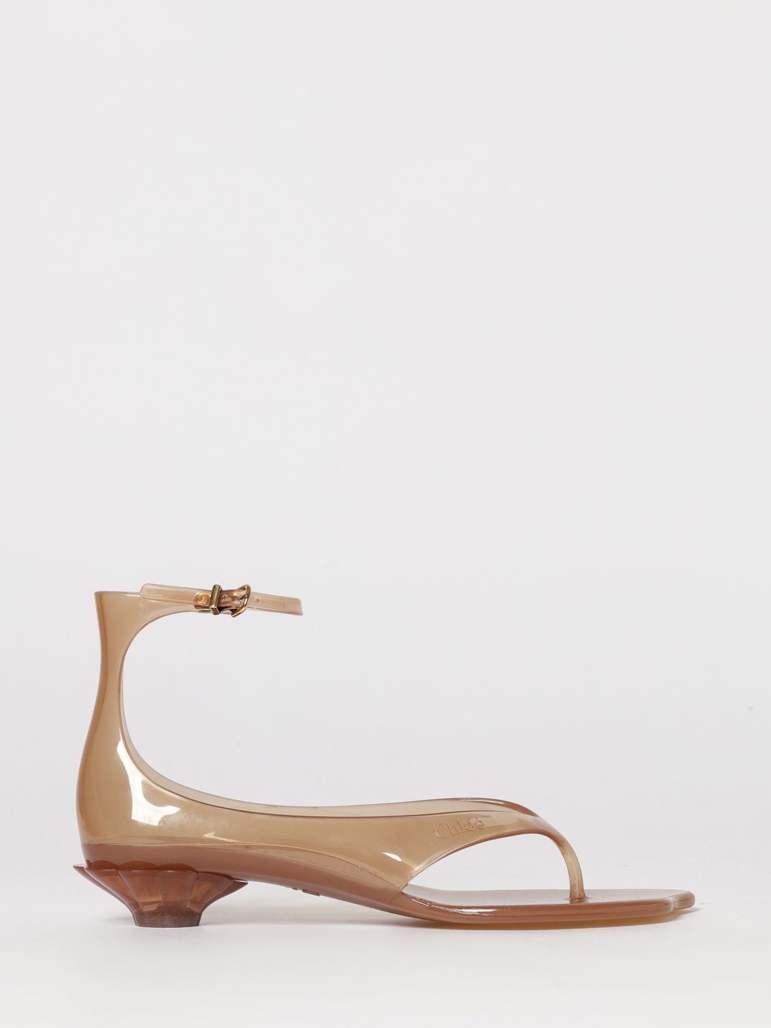 Chloé Heeled Sandal Woman color Beige