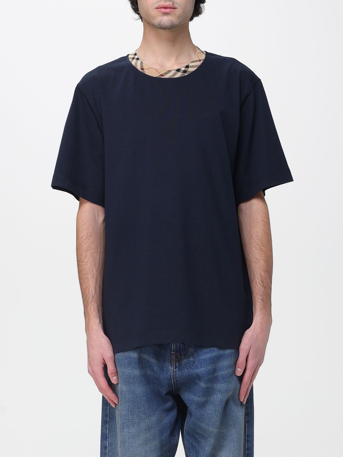 BURBERRY T-Shirt Men color Blue　バーバリー Tシャツ メンズ カラー ブルー BURBERRY
