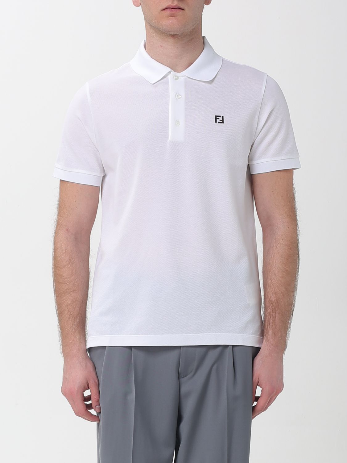 Fendi Ανδρών Άσπρο Polo Shirt Men Color