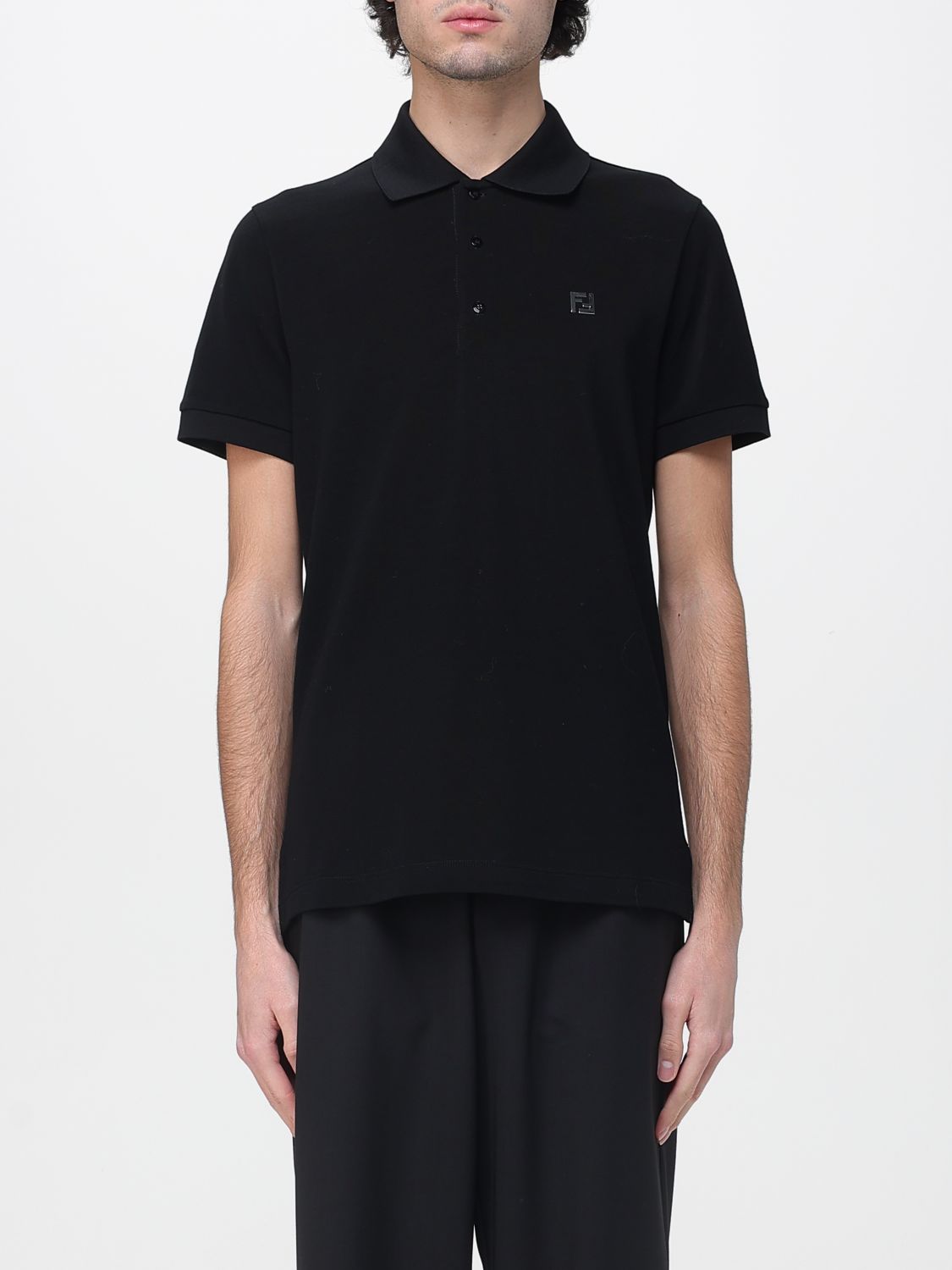 Fendi Ανδρών Μαύρο Polo Shirt Men Color