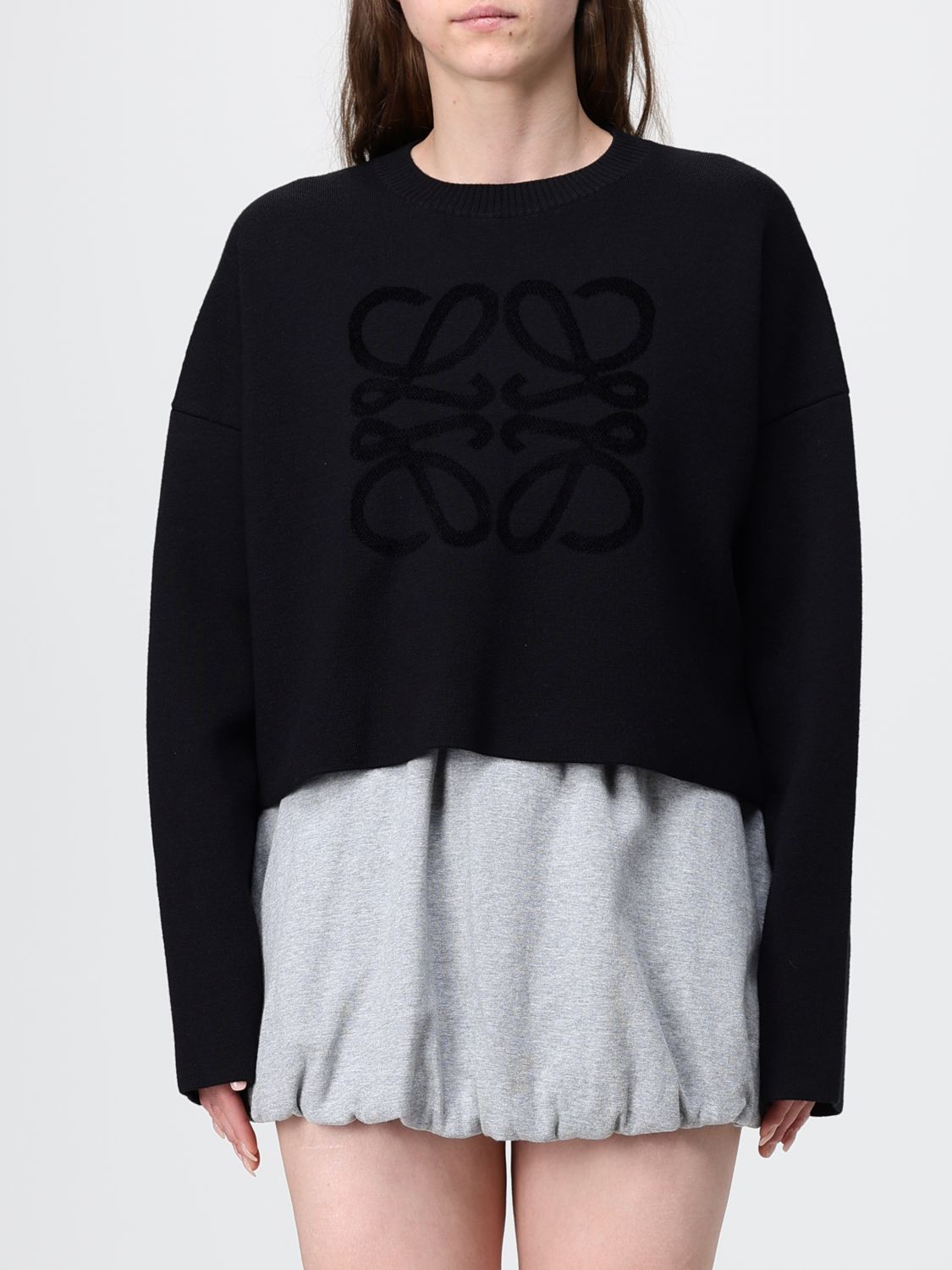 LOEWE Pullover girocollo in misto lana