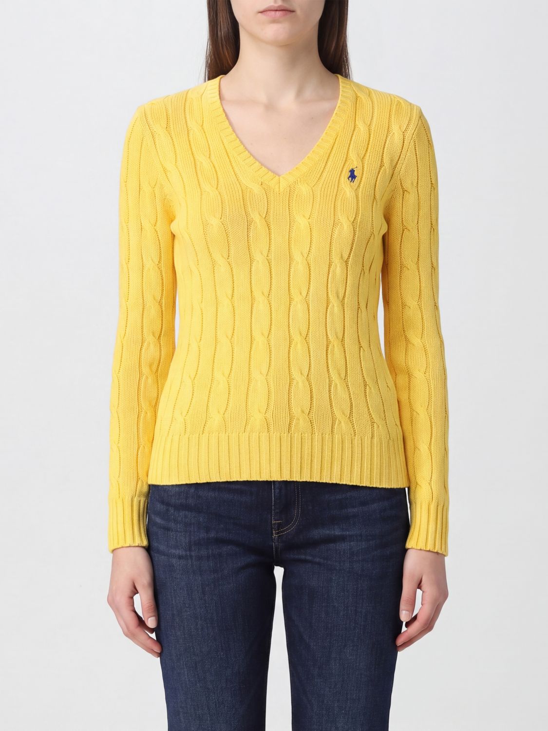 POLO RALPH LAUREN Sweater Woman color Yellow