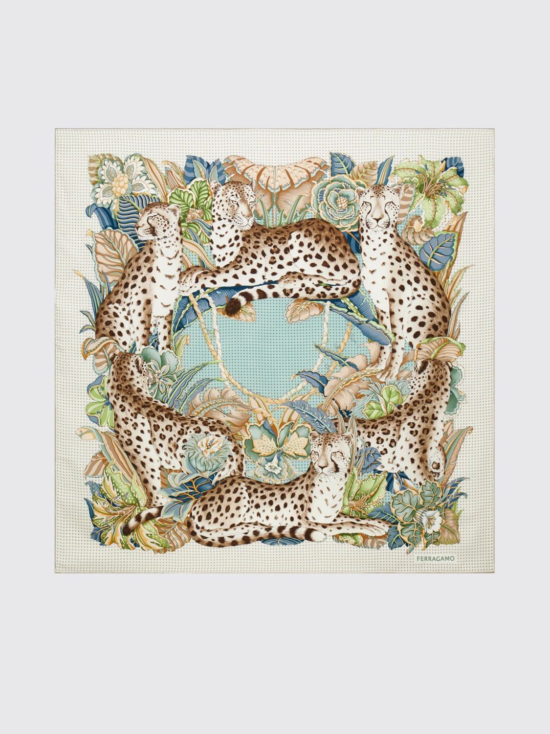 FERRAGAMO Foulard in seta stampata