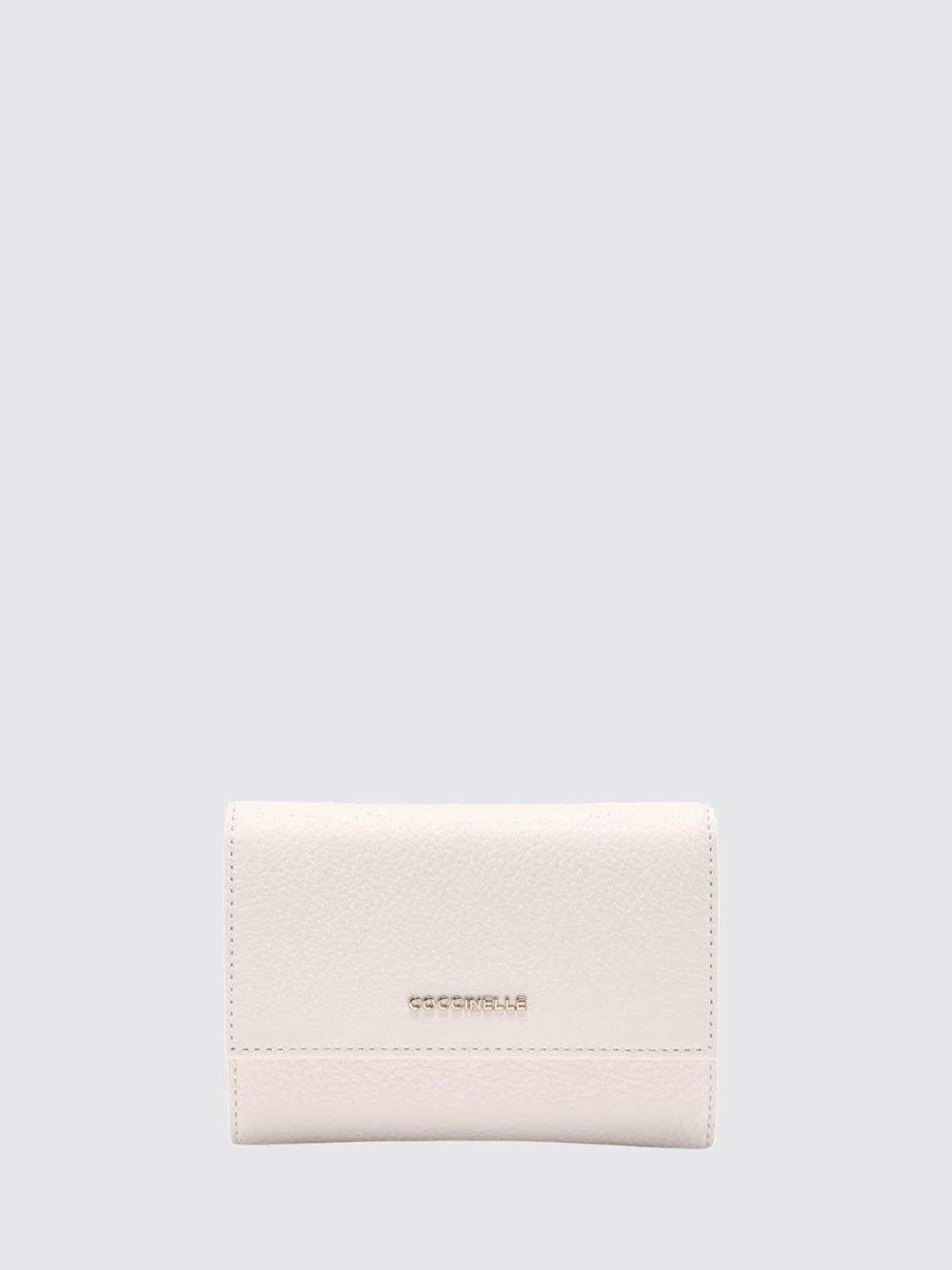 COCCINELLE Metallic Soft wallet in grained leather
