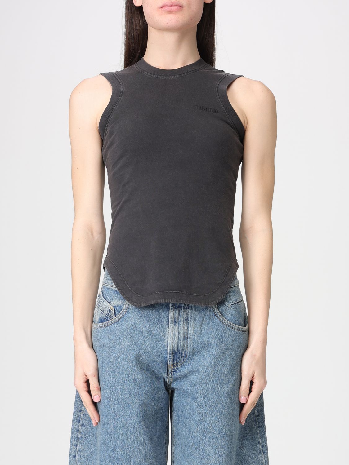 THE ATTICO Top Damen Farbe Schwarz
