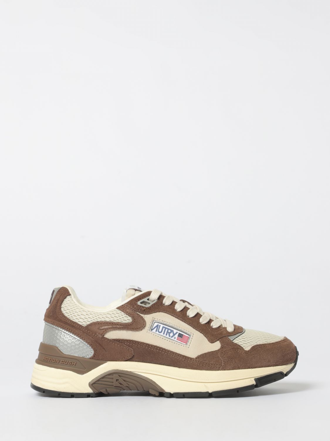 Sneakers Hyperway Autry in camoscio e mesh