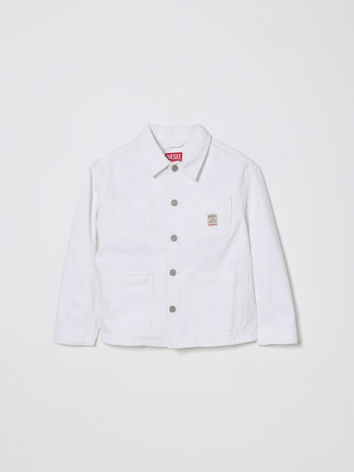 DIESEL Jacket Kids color White　DIESEL ジャケット キッズカラー ホワイト DIESEL