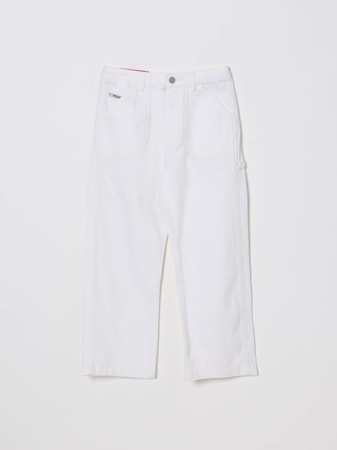 Diesel Αγόρια Άσπρο Jeans Kids Color
